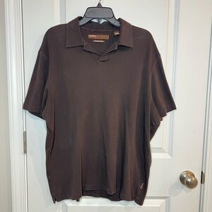Perry Ellis Dark Brown Polo Shirt